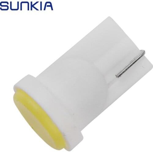 SUNKIA 1pcs T10 White color W5W/194 LED Small Car Light-emitting Diode Bulb Ceramic Car Interior LED lamp