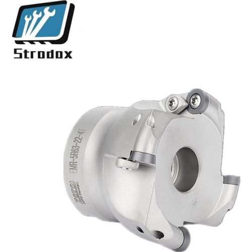 CNC face milling cutter head machining center milling flat round nose cutter head EMR5R 6R50 63 Carbide Inserts Face Milling