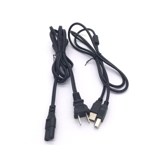 USB Cable+Power Cord Printer for Canon Pixma MG5120 PRO-10 MP560 TS3122 MG6821