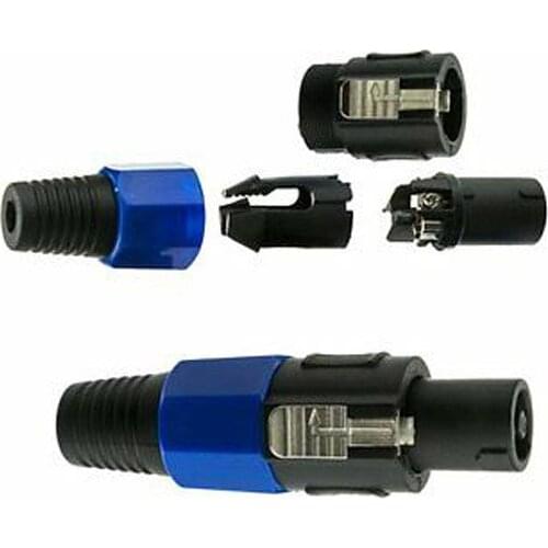 High quality 10 x 4FC 4 Pole Female Speakon Connector Coloured Boots Speaker Amp Plug