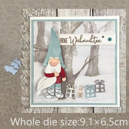 XLDesign Craft Metal Cutting Die Stencil gnome Santa Claus decoration Scrapbook Paper Card Craft Album DIY Embossing Die Cuts