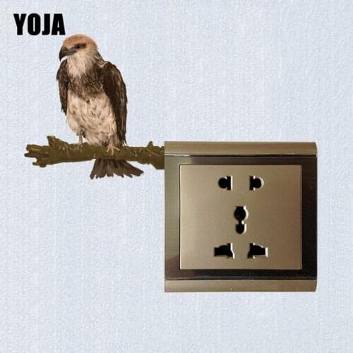 YOJA Coolest Iittle On The Branches Eagle Flight Decor Wall Switch Sticker Personalized Bedroom Living Room Decals 10SS0436