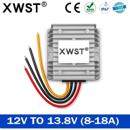 2020 High Efficiency 12V to 13.8V 8A 12A 18A Automatic Boost DC DC Converter 12 Volt to 13.8 Volt Voltage Regulator for Cars