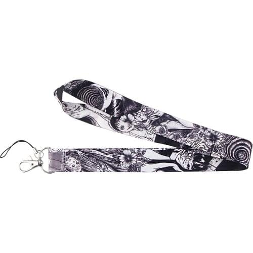A4173 Patchfan Cartoon Horror Key lanyard Strap Neck for keys ID Card Phone USB badge holder DIY Hang Rope webbing