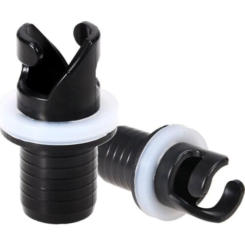2 PCS Inflatable Boat Kayak Air Valve Adapter Inflation Air Foot Pump Hose Adapter Valve Connector for Caone Kayak Accessories