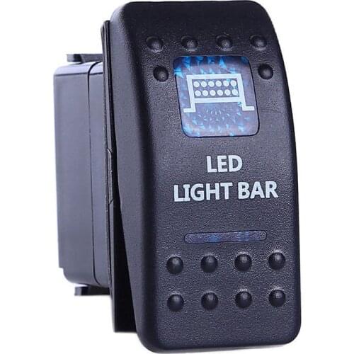 Car Boat marine switch 5-pin Rocker Switch Blue LED Light universal 12v 20A