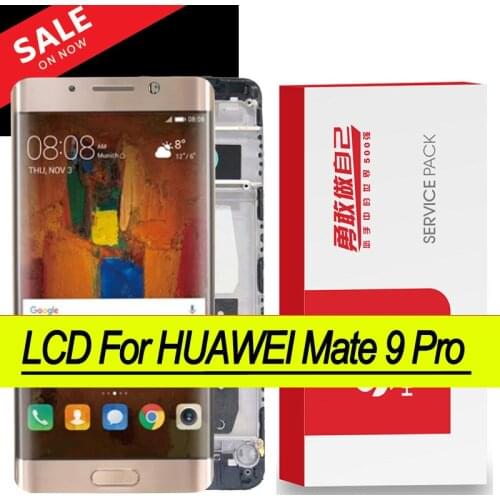 100% Original 5.5'' Display with frame for Huawei Mate 9 Pro LCD Touch Screen Digitizer Assembly mate9 pro LCD Repair Parts