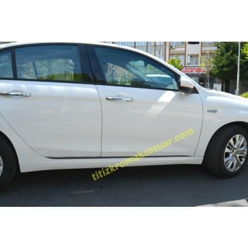 For Fiat Egea Chrome Door Side Streamer 2016 2017 2018 2019 2020 and 4 Pieces Car Accessories Special Chrome Accessory