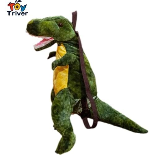 Kawaii Dinosaur Backpack Shoulder School Bag Plush Toys Stuffed Doll Kids Children Boy Girls Girlfriend Student Birthday Gift