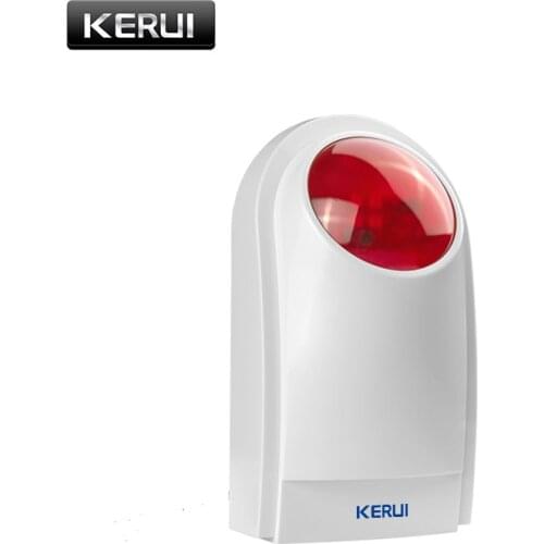 KERUI J008 110dB Indoor Outdoor Wireless Flashing Siren Strobe Light Sensor For Home Garge Alarm Security System
