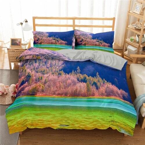 3D Bedding Sets Home Textile Spring Scenery Duvet Cover Set Child Adult Bedding Bedclothes Soft Lightweight Comforter Cover