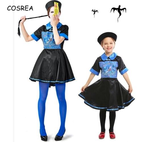 Zombie Parent-child Girls Costume Zombie Dance Costume Clothing Kids Women Dress Suit Ghost Festival Party East