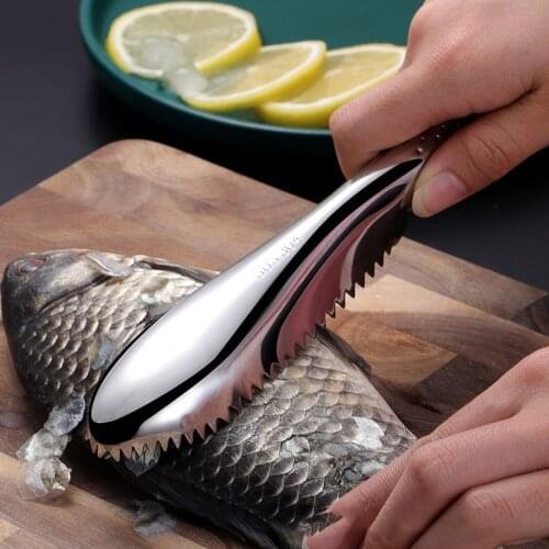 Kitchen Stainless Steel Fishing Scale Fish Scales Fish Cleaning Peeler Fish Remover Knife Fish Bone Tweezers Kitchen Accessories