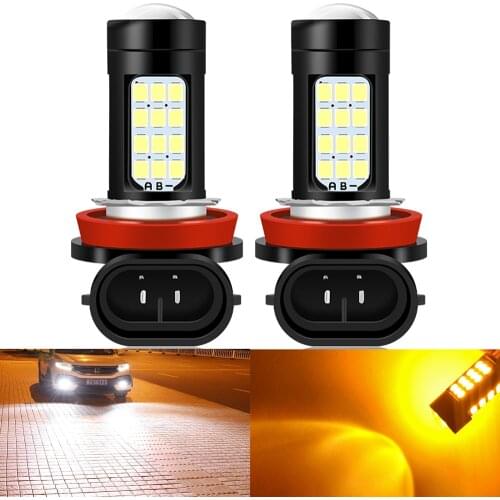 2x H8 H11 H9 Led H16 JP HB4 HB3 9006 Fog Lights Bulb 2000LM 3000K 6000K White Car Driving Running Lamp Auto Leds Light 12V 24V