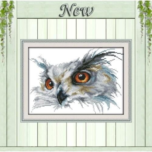The Owl,Counted Printed on canvas DMC 11CT 14CT Cross Stitch kits,Needlework Set hand made DIY embroidery,animal Home Decoration