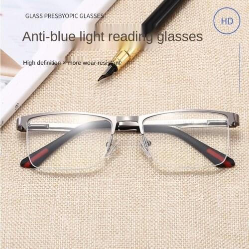 Anti Blue Light Blocking Men Reading Glasses Lenses +1.0 +1.5 +2.0 +2.5 +3 +3.5 +4.0 Business Reading Glasses for Reader Mens