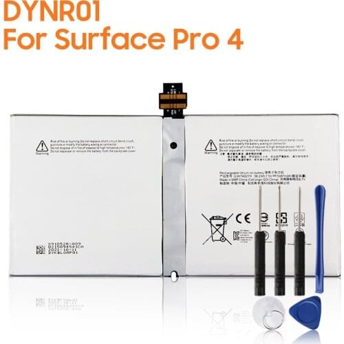 Original Replacement Battery DYNR01 For Microsoft Surface Pro4 Pro 4 G3HTA027H 1724 Authentic Tablet Battery 5087mAh