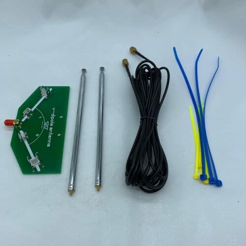 Latest version , Free shipping DIY Kits Positive V horn antenna V-dipole antenna- v1 +8 m cable Frequency 78M-1 GHz