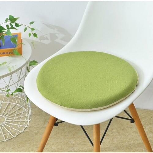 Simple Solid Color Round Floor Seat Cushion Soft Butt Pads Tatami Mattress Washable Sofa Bed Window Mats Home Decor