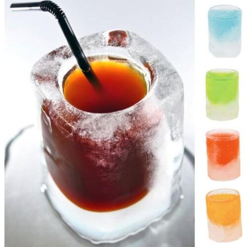 Silicone Ice Cup Mould Ice Cream Maker Multifunction Ice Tray Ice Shot Glass Mold Kitchen Summer Freezing Accessories
