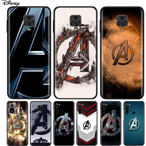Silicone Cover Marvel Avengers Logo For Xiaomi Redmi Note 10 10S 9 9C 9S Pro Max 9T 8T 8 7 6 5 Pro 5A 4X 4 Phone Case