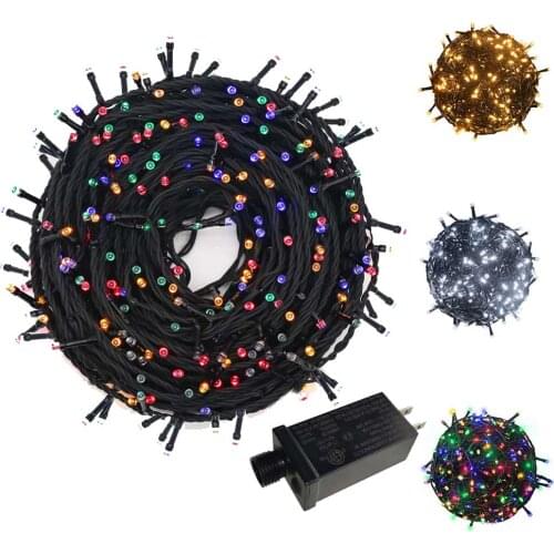 YASENN 30M 300 LED Fairy Garland String Lights Outdoor Waterproof Lighting for Christmas Trees Xmas Party Wedding Decoration