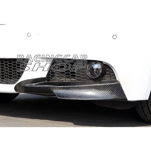 Rear Carbon Fiber Front lip Splitter Spoiler for BMW E90 E91 LCI M-tech bumper 2009-2011 B072