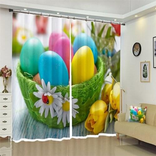 3D Curtain Christmas ball Gift Decor Multi-size Christmas curtains luxury living room bedroom 3D curtains home decor