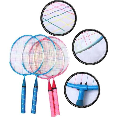 1 Pair Youth Childrens Badminton Rackets Sports Cartoon Suit Toy for Children jlrr