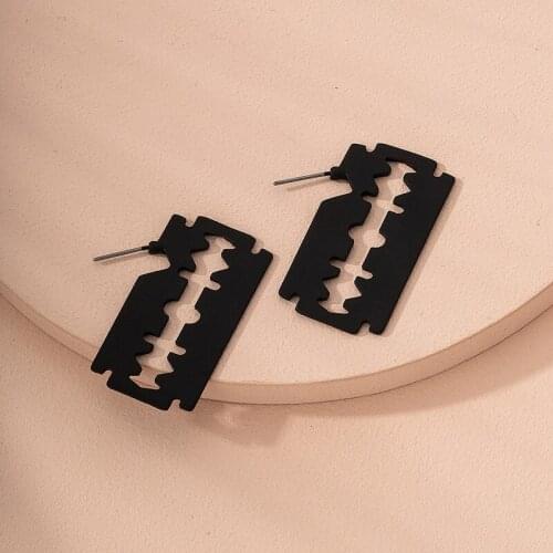 10 pair /lot fashion jewelry metal outline aesthetic women blade earrings