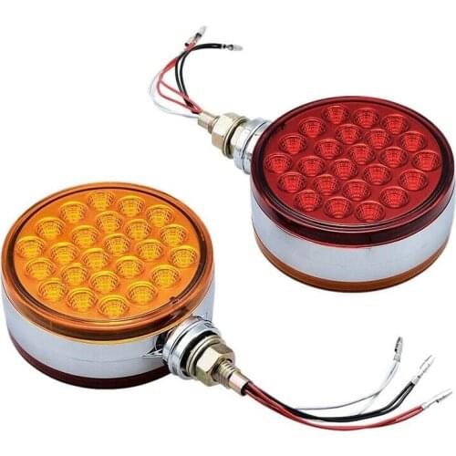 2PCS 48LED Tail Light Trailer Headlight Trailer Rear Truck LED Tail lights Pedestal Fender Brake Turn Signal Light 12V/24V LED