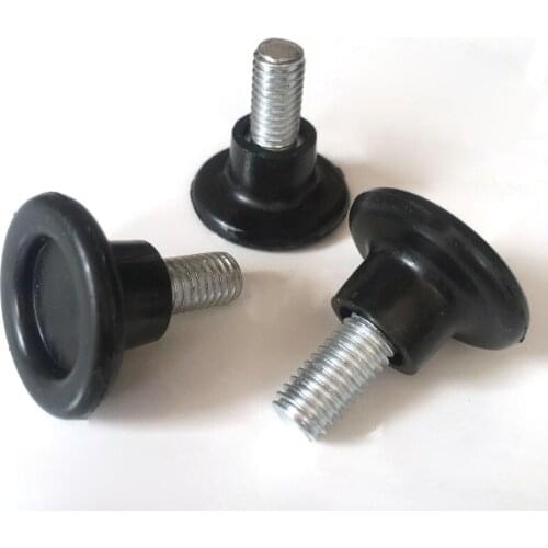 4pcs Levelling Machine Feet 27mm Diameter M6/M8x15mm Height Adjustable Furniture Mat Screw-in Base