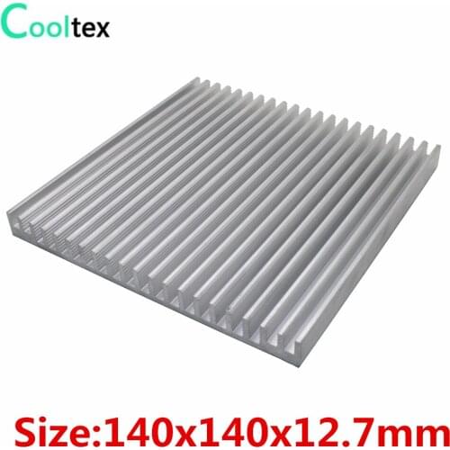 5pcs 140x140x12.7mm Aluminum HeatSink for Electronic Chip LED IC heat sink radiator COOLER cooling