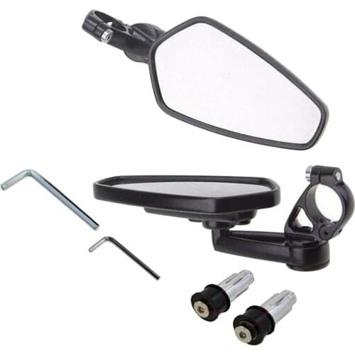 7/8" 22mm Motorcycle CNC Rearview Mirror Rear View Handle Bar End Side Universal