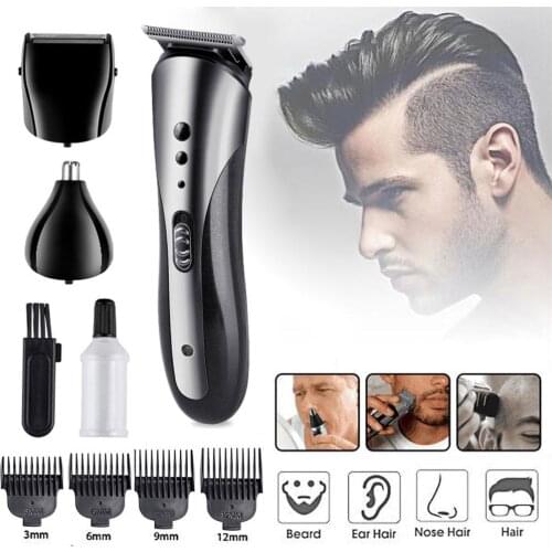 Promotion $12.99 KM-1407 Rechargeable Wireless Electric Shavers Beard Nose Ear Shaver Hair Clipper Hair Trimmer Waterproof Tool