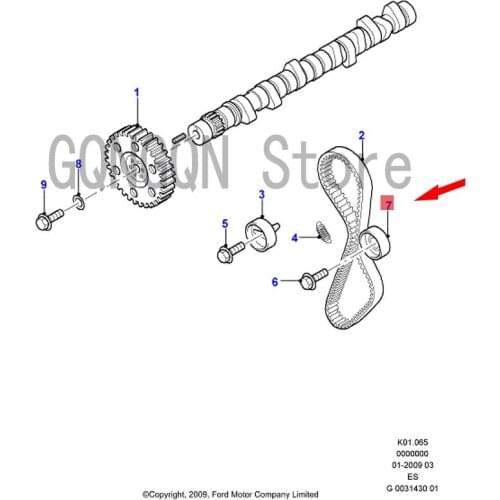 CAR timing tensioner small For dMo nd eoR ang erE con ov anT els tar Cou ri erS pec tr on Pulley assembly Cam belt idler pulley