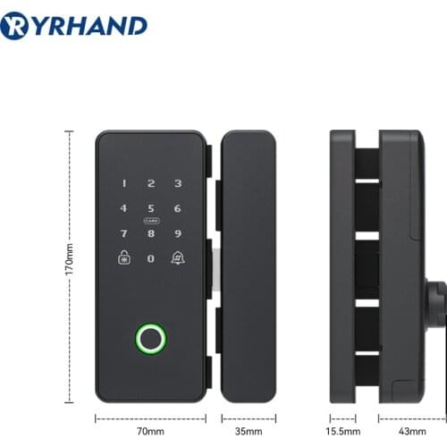 Safe caja fuerte fingerprint fechadura ttlock eletronica tuya cerradura inteligente glass smart door lock