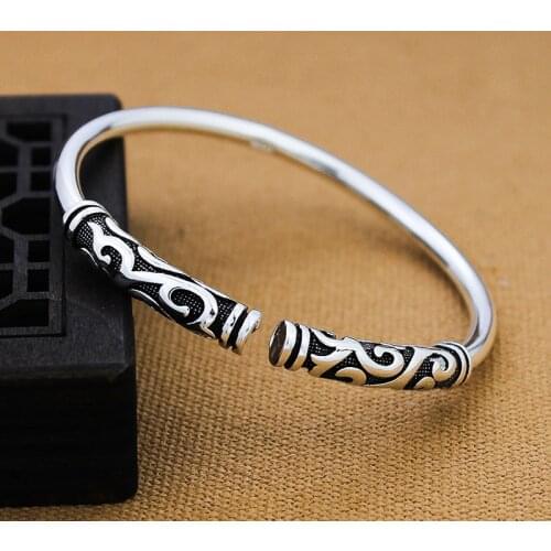 999 sterling silver hoops Monkey King bracelet lovers bracelet great man woman gold hoop curse wukong bracelets