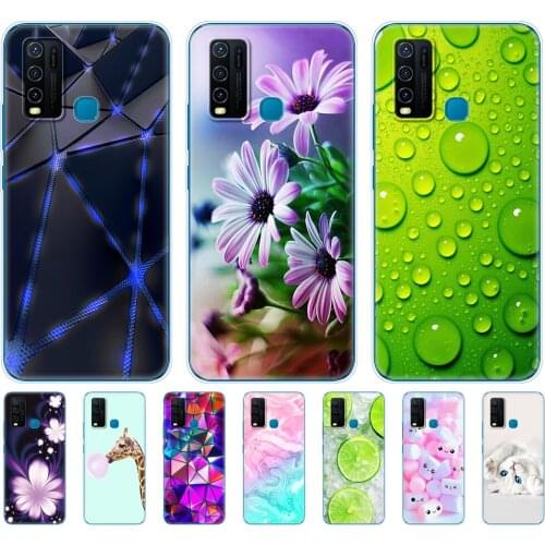 For Vivo Y30 Y50 Case Soft TPU Silicon Cover For Vivo Y 30 50 Coque VivoY30 VivoY50 Case Phone Back Protective Bumper Shell Bag