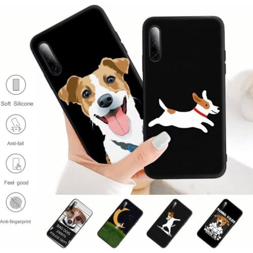 Jack Russell Terrier Dog Black Matte Cell Phone Cover For Samsung A51 A71 A50 A21 A20 A20E A31 A30 A40 A70 A01 A10 A11 A30S Case