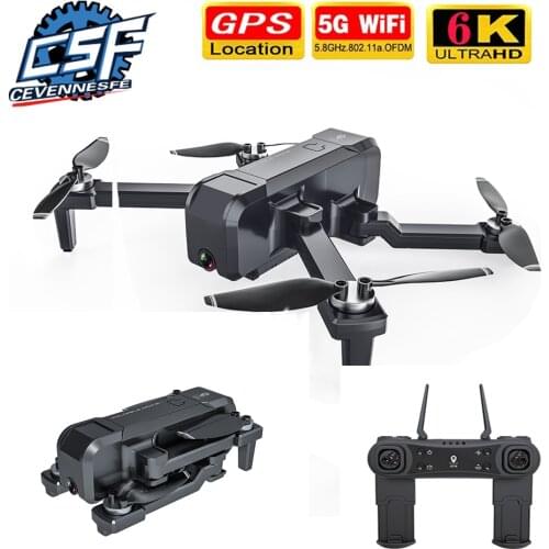 New KF607 6K HD Drone With 5G WiFi FPV HD 120 Degree Wide-angle HD Camera Drone GPS Positioning RC Flodable Quadcopter Helicopte