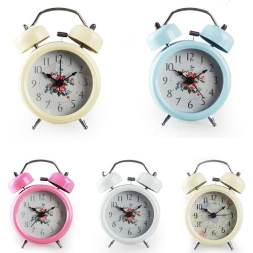 3inch Elegant Lady Luminous Flower Alarm clock, kids Children room, Study Room Watch