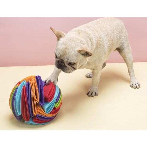 Dog Ball Toys,Puzzle Leakage Food Dog Toys Improve Pet IQ,Indoor and Outdoor Interactive Dog Olfactory Ball Folding Dog Toy Ball