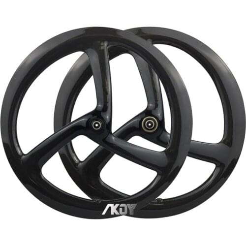 20 inch Wheel 451 Disc Tri-Spoke 100mm/135mm Wheelset 20 Inch BMX 9/10/11S 3 Spoke Wheelset 451 for Disc Brake 20" Fnhon Blast