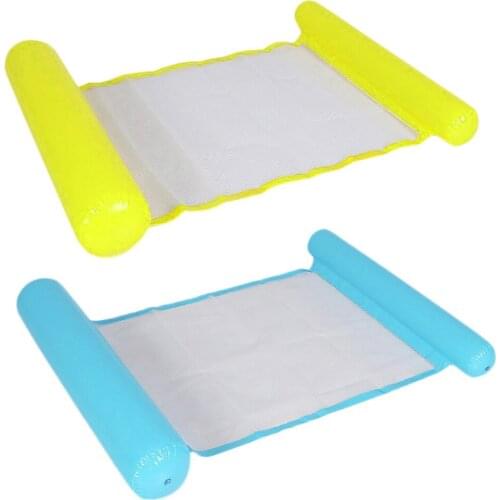 Inflatable Pool Mattress Water Hammock Inflatable Floating Swimming Pool Mattress Lounge Bed Foldable Chair Pool Party Toy