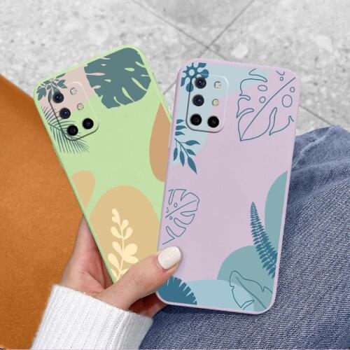 Desert Liquid Silicone Phone Case For Oneplus 8t Camera Protective Soft Back Cover On Oneplus 9 9pro 9r pro