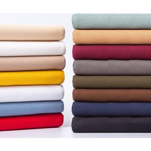 150cmx50cm Thick Pure Cotton Yarn Card Twill Fabric Fashion Clothing DIY Pants Coat Windbreaker Washed Cotton Pure Cotton Fabric