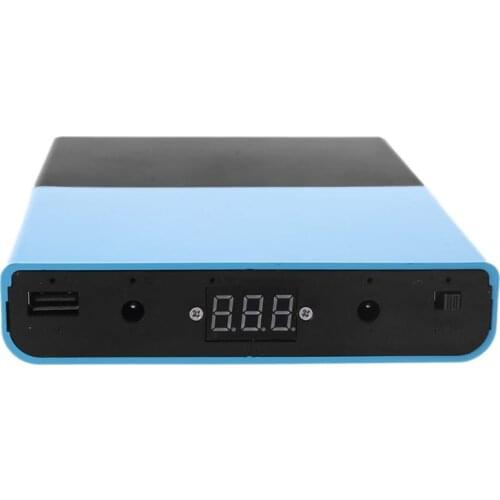 USB 5.5x2.1mm 12V-24V Output 12x 18650 Batteries DIY Power Bank for Laptop Phone