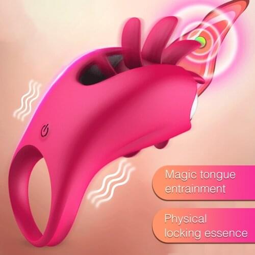 Vibrating Ring Sex Toys Dildos for Women Adults Silicon Vibrating Red Black Purple Intimate Goods