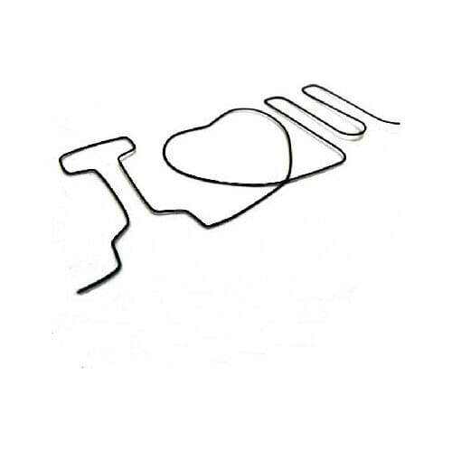 WireGram Memory Metal I LOVE U Memory Iron Wire Magic Tricks Close Up Street Illusion Gimmick Props Mentalism Comedy Toys